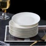 Platos blancos de cerámica de 6 pulgadas - cerámica al mayoreo